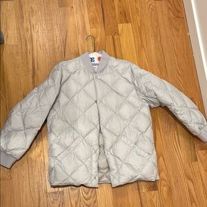 Gray Quilted Jacket